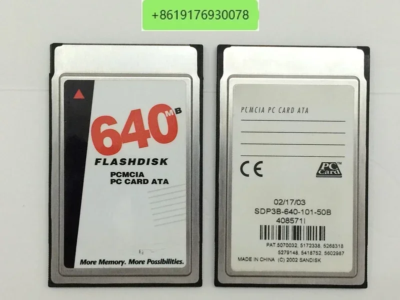 PC card 640MB PCMCIA card SDP3B 640MB PC ATA 68-hole industrial equipment memory card