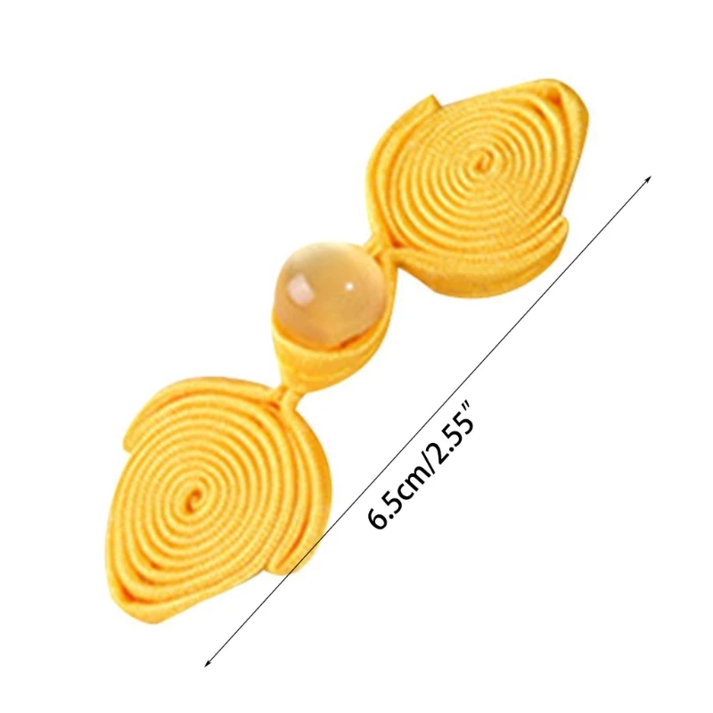 Cheongsam Buttons Peach Heart Chinese Knots Buttons DIY Closure Sewing Fastener
