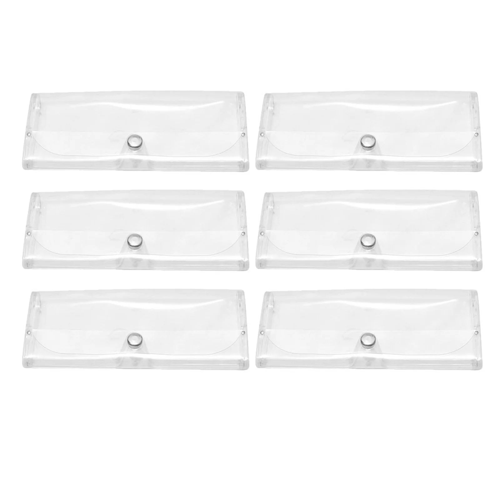 

6 Pcs Clear Glasses Cases Eyeglasses Storage Organizer Sunglass for Travel Sunglasses