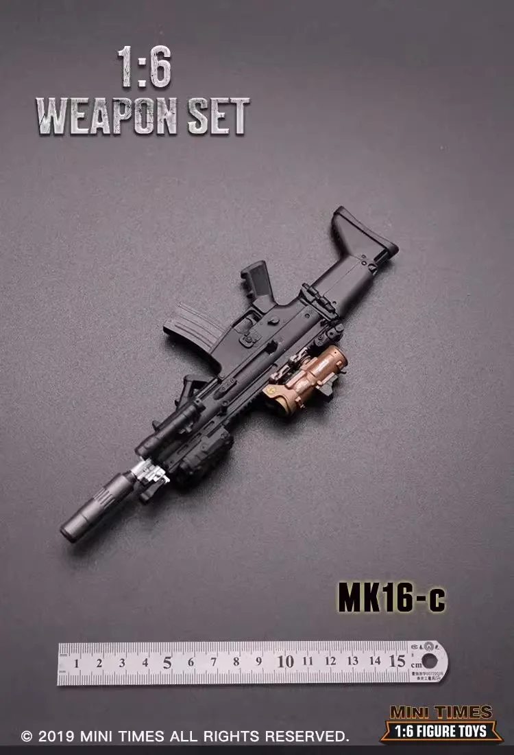 1/6 Soldier Weapon Mini Times Toys MK16 FNSCAR Assault Weapon Model Accessories For 12'' Action Figure In Stock - Image 4