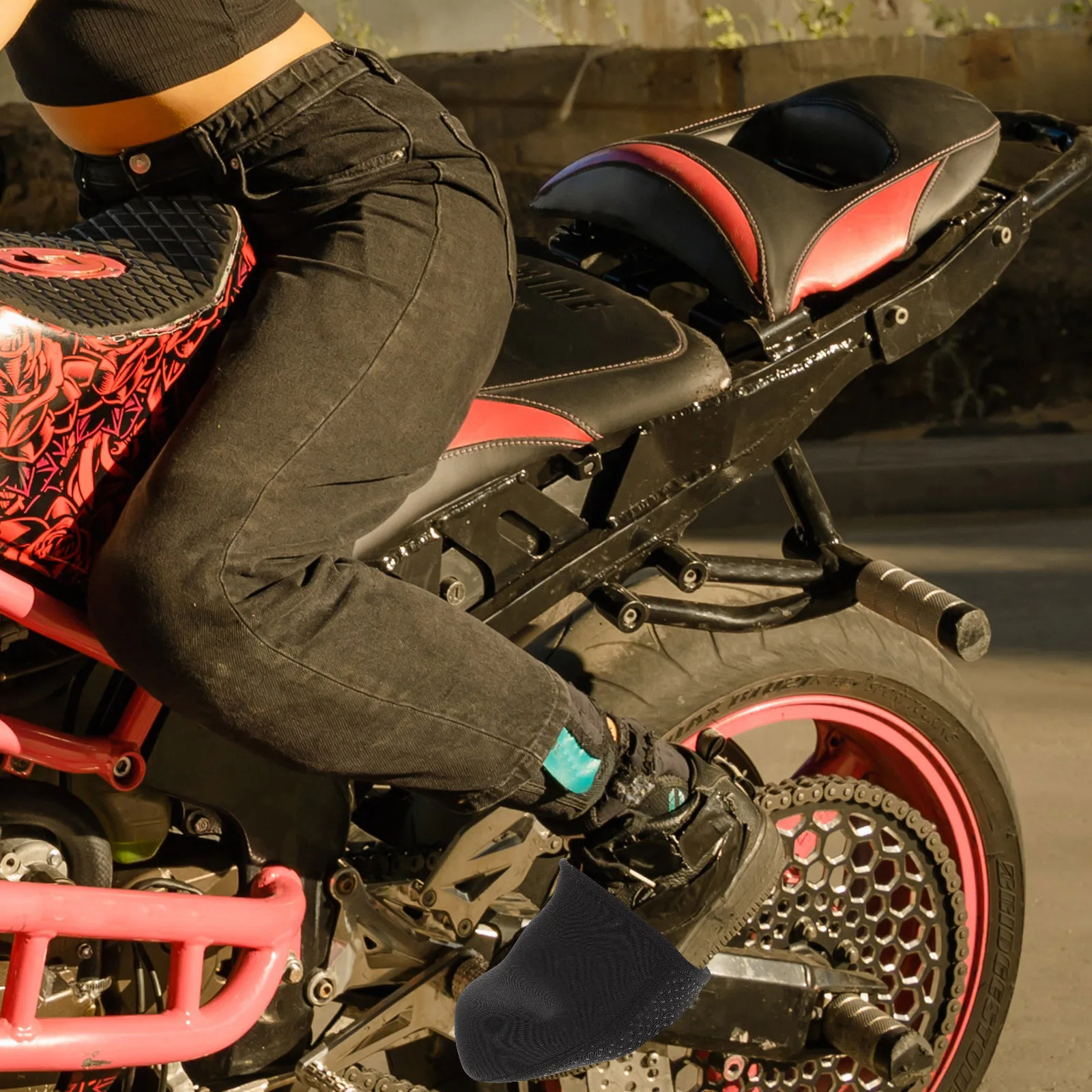 

Motorcycle Shoe Protector Gear Guards Boot Covers Anti slip Adjustable Straps Fits Most Boots Shoes Polyester Fiber