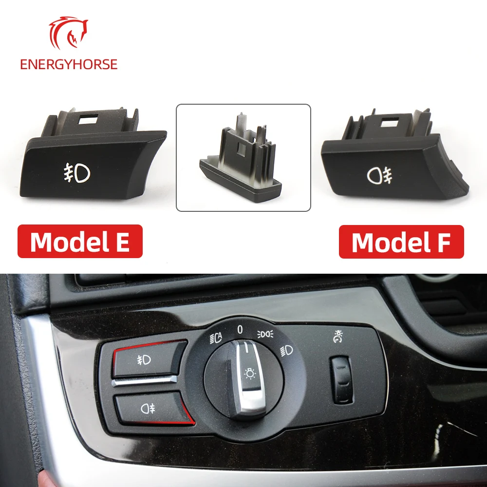 For BMW F10 F06 F07 F02 Car Front Headlight Switch Rotation Button Head Light Lamp Control Konb Cover For BMW 5 6 7 Series GT