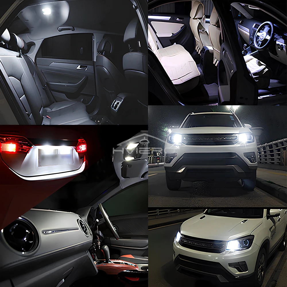 LED COB Bulbs Silica Gel Waterproof Wedge Light Auto Marker Reading Parking Dome Lamps 12V Retrofitting Inside The Car Lighting