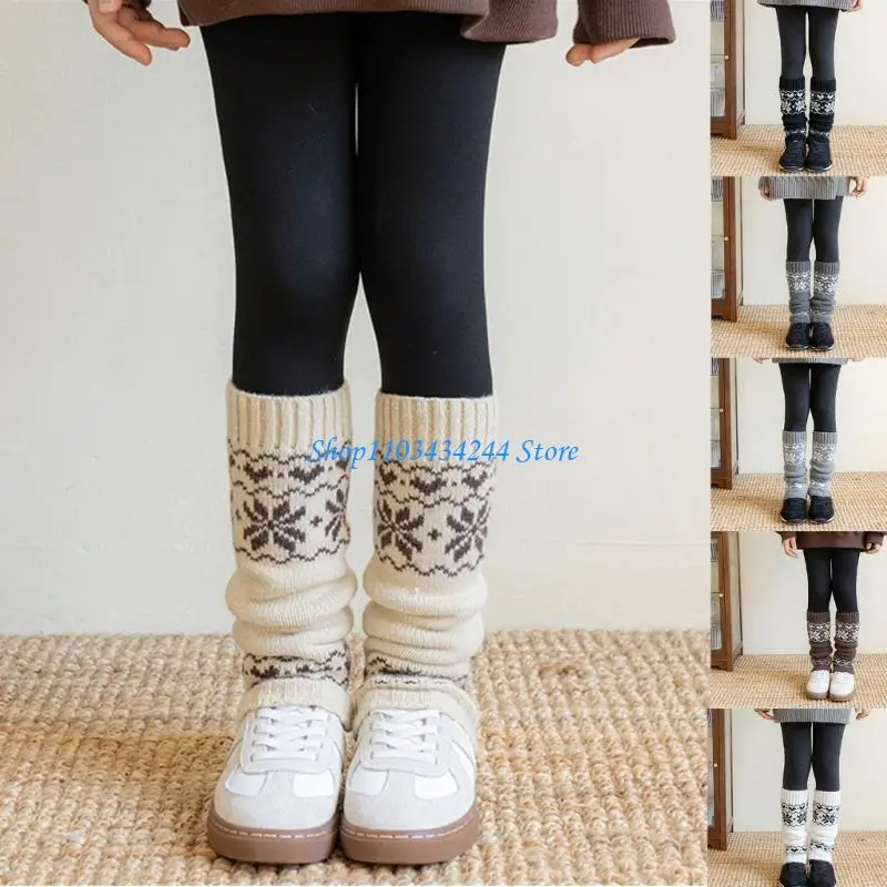 

Детские гетры, носки, эластичный ребристый дизайн, уютные теплые зимние носки для девочек, милый вдохновленный наряд