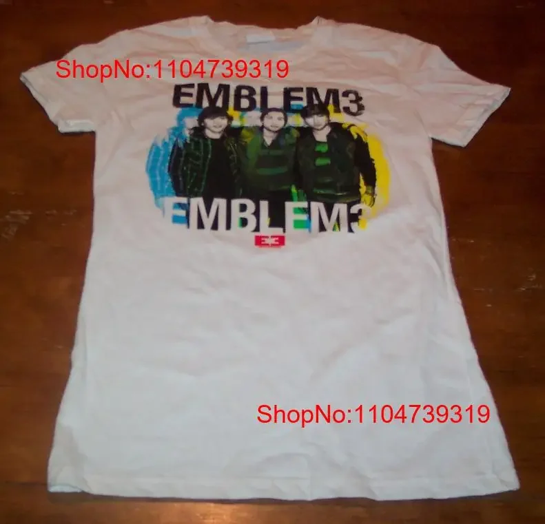 المرأة في سن المراهقة شعار 3 الفرقة تي شيرت متوسط جديد E3 خمر غسلها لينة أعلى لارتداء اليومي مصمم الملابس تنفس الأزياء