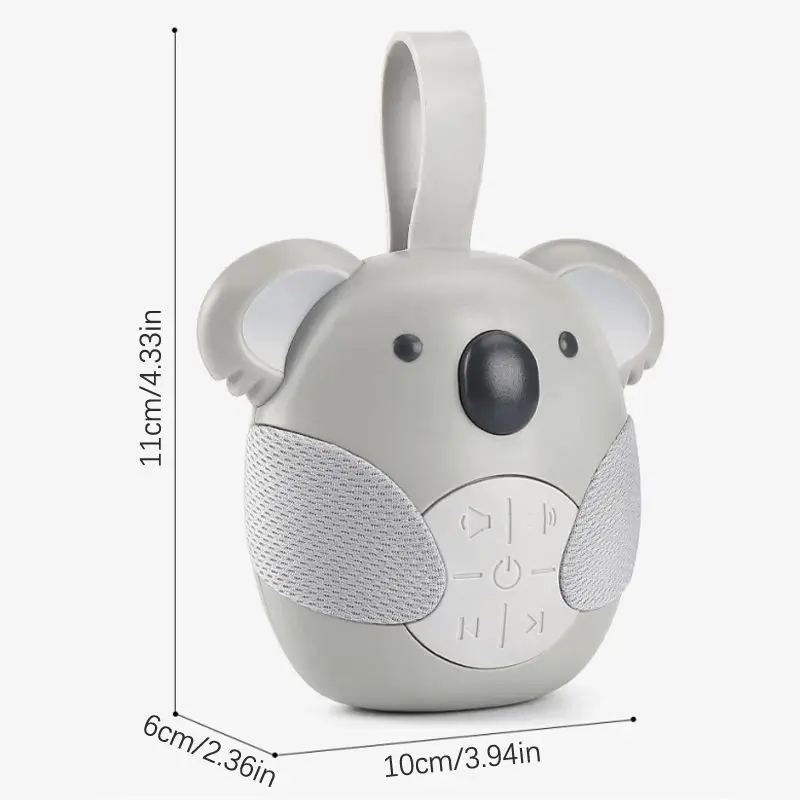Juguetes calmantes para bebés, máquina portátil de ruido blanco, chupete para bebés con 12 música ligera para niños pequeños, máquina de sonido para dormir con apagado temporizado
