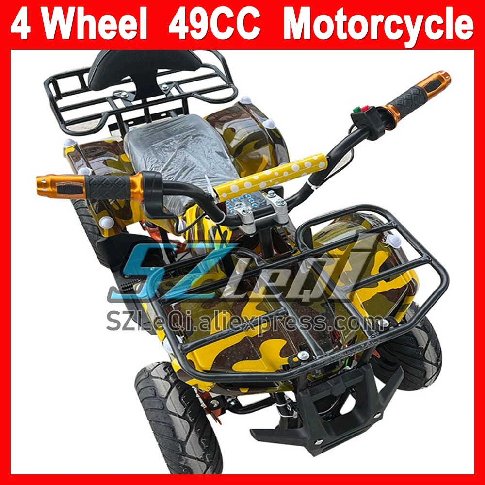 All-terrain Motorcycle Four Wheels ATV OFF-road 49/50CC 2-Stroke Engine Gasoline Racing MOTO For New Year Birthday Holiday Gifts