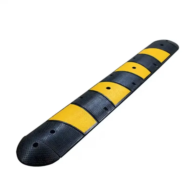 Heavy Driveway Street Residential Garage Wave Shaped Rubber Road Speed Breaker Reducer Traffic Safety Bump Speed Humps for Sale
