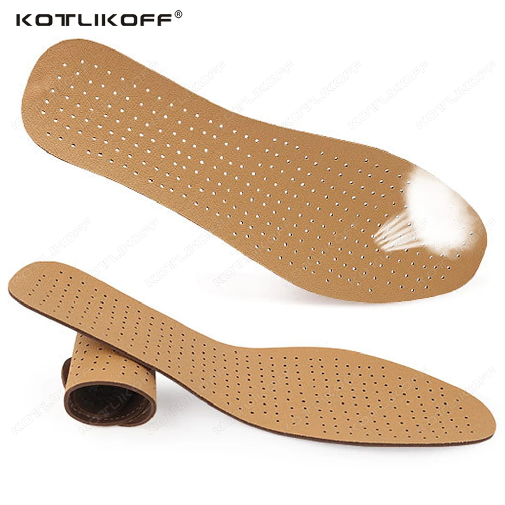 Breathable Ultra Thin Deodorant PU Leather Insoles Absorb Sweat Replacement Inner Soles Shoes Insole Foot Shoes Pad