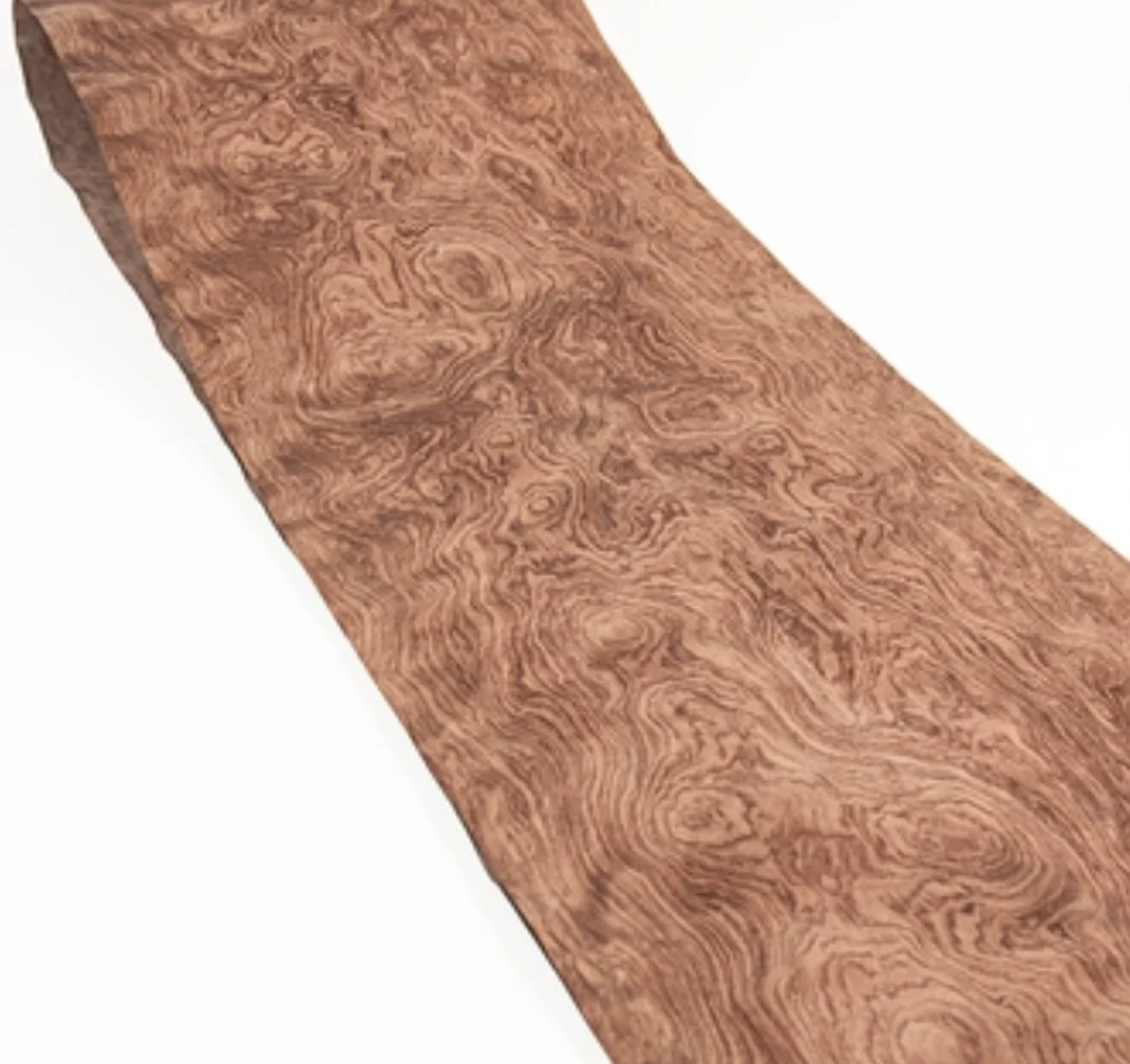 Natural Spherical Pear Wood Solid Wood Veneer For Speaker Furniture Decoration Handmade Veneer Thickness: 0.3mm