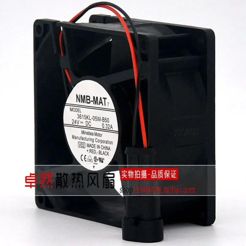 for NMB-MAT 3615KL-05W-B70 B60 B50 24V 92x92x38mm Inverter Cooling Fan