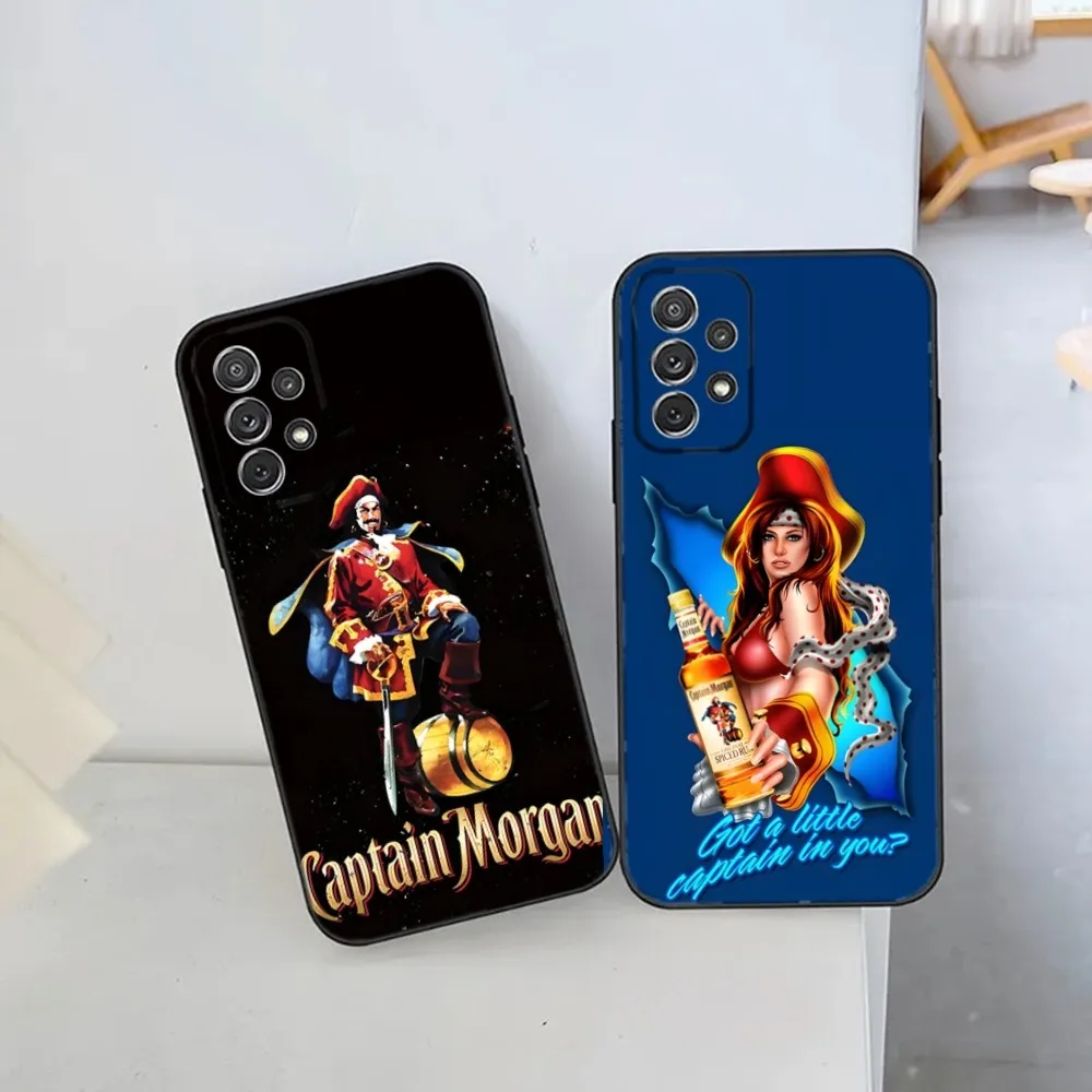 

Alcohol Pirate Captain Morgan Rum Phone Case For Samsung S25,S24 Ultra,S20,S30 plus,S22 plus,S23,S30 ultra 5G Silicone Cover