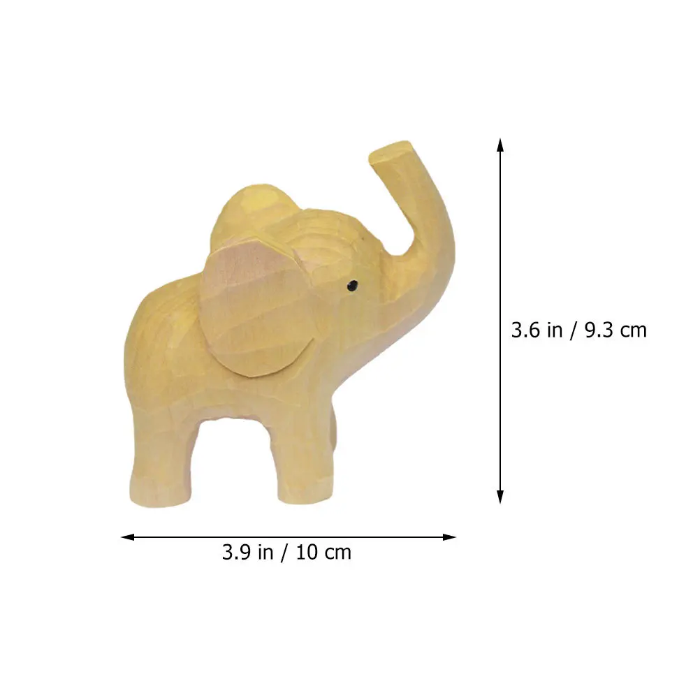 

Creative Wooden Elephant Ornament Wood Animal Decor For Style Household Adornment Unique Elephant Statue