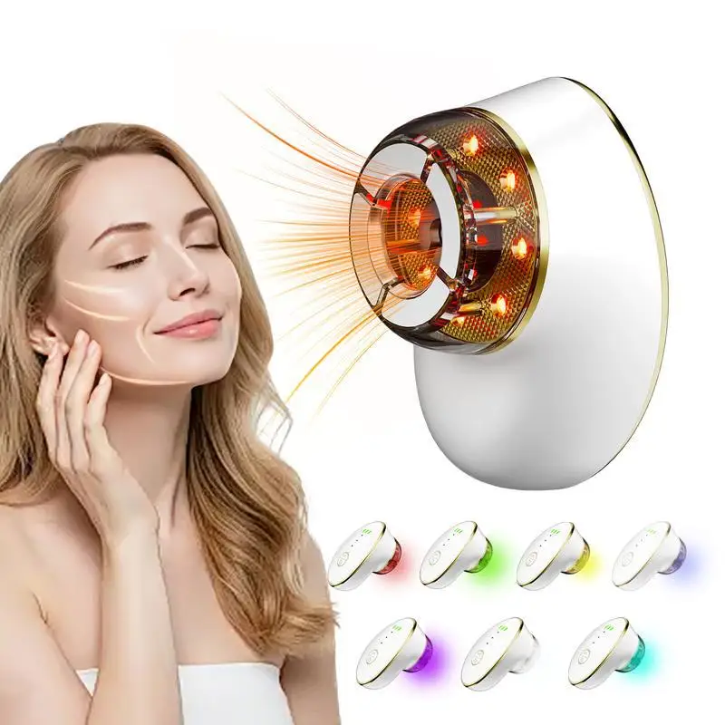 

7 types of light effect facial lifting massagers, a facial shaping tool with 3-level suction strength adjustment function EMS