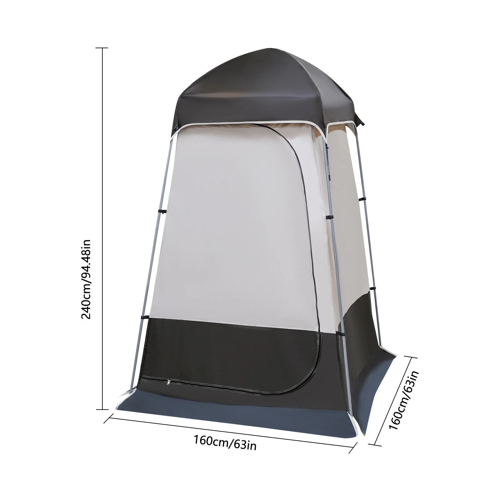 4-Person Waterproof Tent, 1500MM Waterproof, Spacious 633939in Interior, Privacy for Changing, Quick Setup