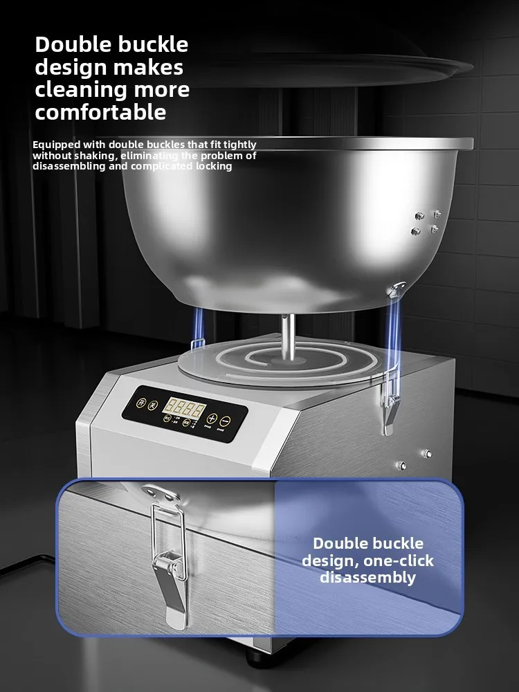 

ZML commercial fully automatic basin type multi-functional mixing filling kilogram dough kneading machine household small