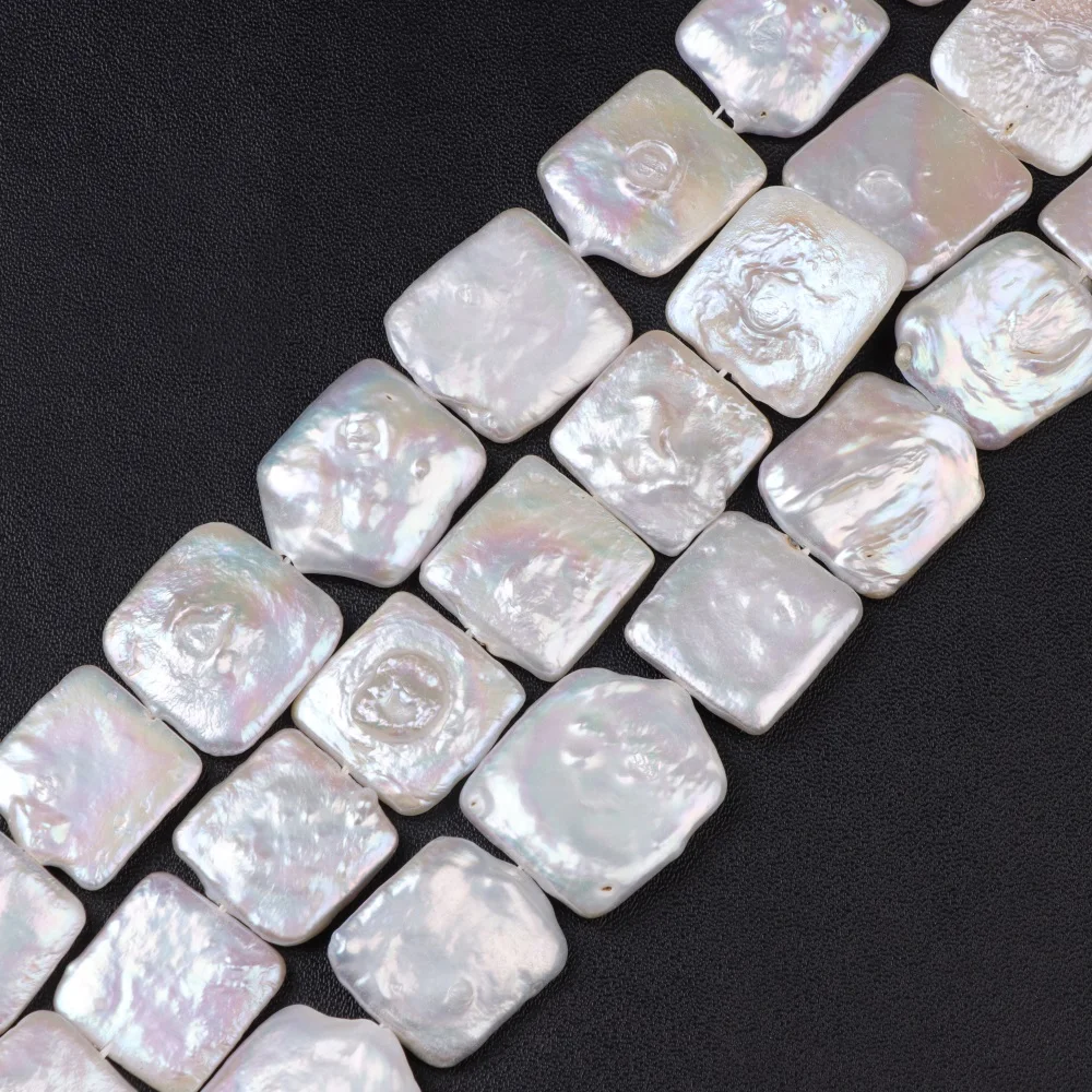 Natural Pearl Irregular Beads Round Square Freshwater Pearl Punch Beads For Jewelry Making Necklace DIY Charm Bracelet Wedding