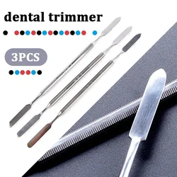 3szt Szpatułka do mieszania ze stali nierdzewnej Narzędzie Spatuler Rod Dental Nail Art Makeup Foundation Eyeshadow Mixing Stick Color Tools