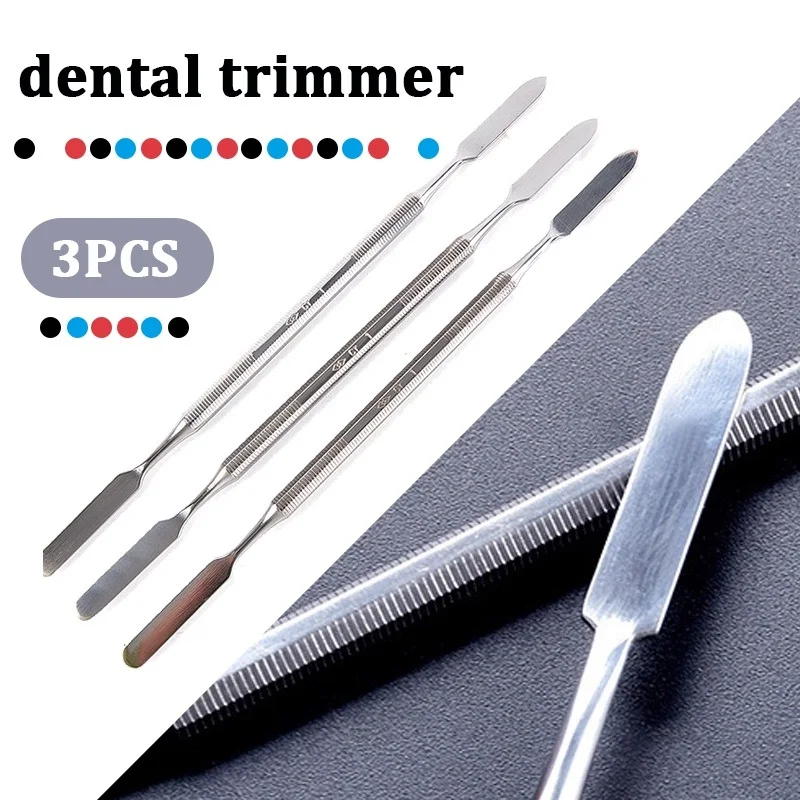 3 szt. Łopatka do mieszania ze stali nierdzewnej narzędzie Spatuler pręt Dental Nail Art podkład do makijażu cień do powiek mieszanie kij kolorowe narzędzia