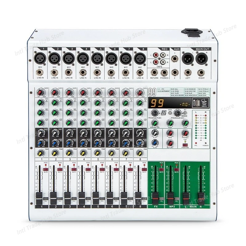 8-Way Mixer Performance Mixer Small Mixer Computer Home Stage K Song