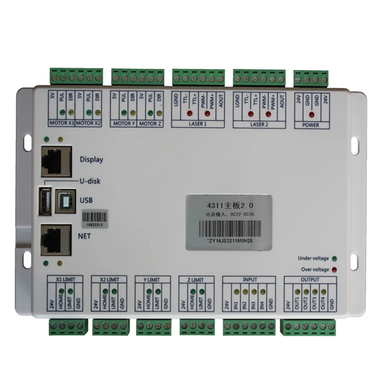 Laser cutting control card, Zhiyuan 4311 control main board engraving machine system board panel accessories