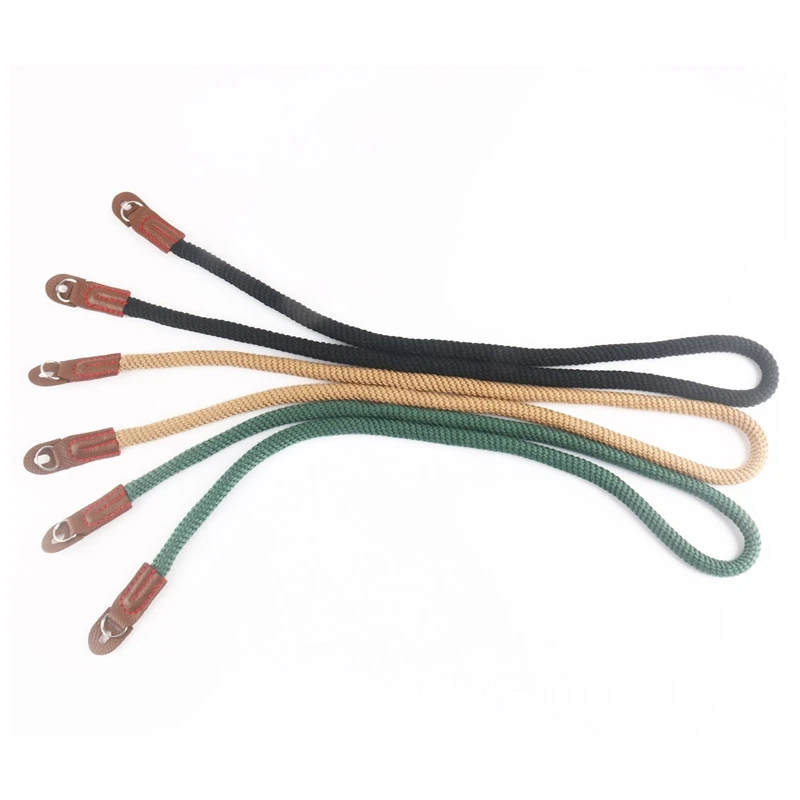 Artistic Simple Cotton Mirrorless Camera Backpack Mirrorless Camera Round Hole Camera Strap Easy Install Brown