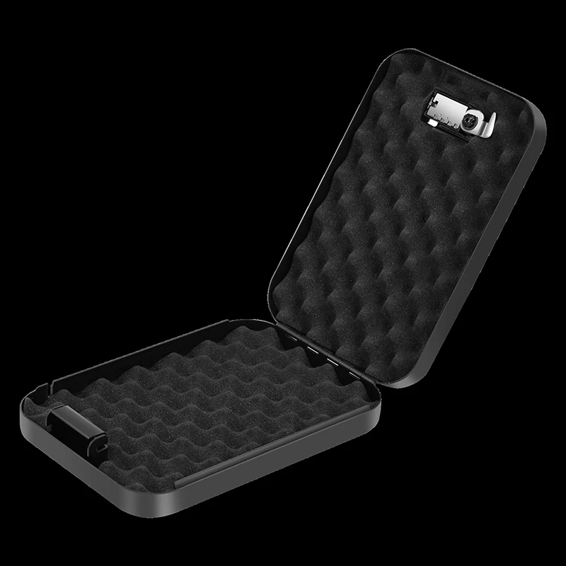 Tragbarer Fingerabdruck-Pistolen-Safe, kleiner Anti-Diebstahl-Pistolen-Safe, 3-stellige tragbare