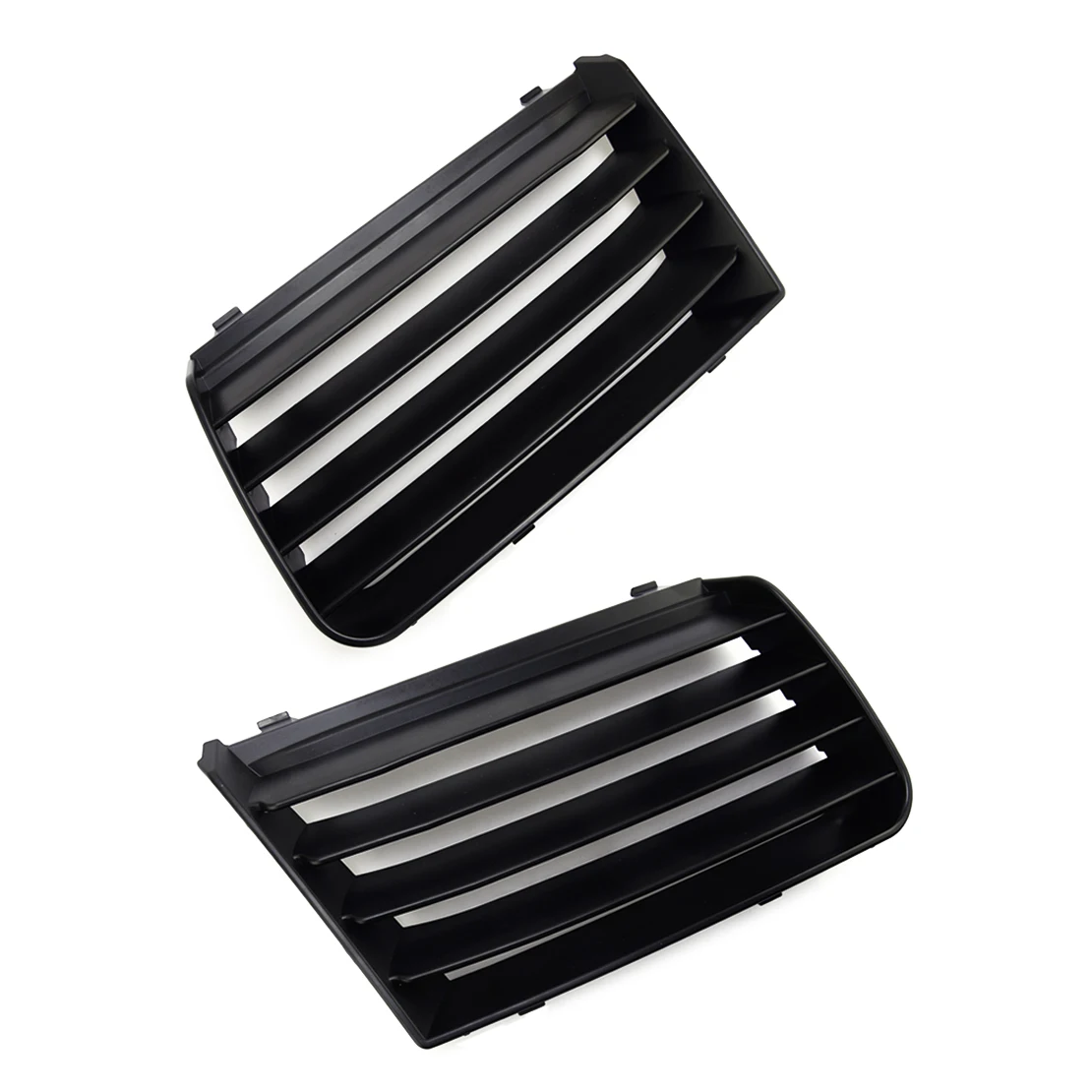 1 Pair Left & Right Side Front Bumper Grille Cover Black Plastic Fit for Seat Alhambra 7M 2000-2010 7M785365301C 7M785365401C