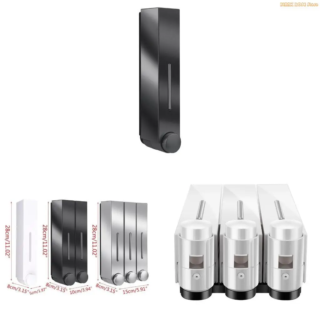 

K1AE Hand Gel Dispenser Manual Soap Dispenser for Shampoo, Conditioner, Shower Gel