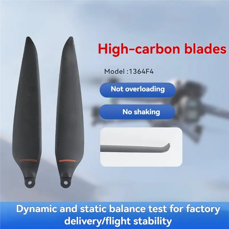 M51K-For DJI Matrice 4D 4TD Carbon Fiber Nylon Blades 1364F Propeller CW+ CCW Quick-Release Props Flight Stability - view 2