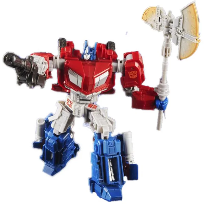 الجديد في المخزون محول أوبتيموس برايم جمع شخصيات هدايا العيد نموذج يدوي لفيلم دور شخصيات الرسوم المتحركة استوديو مثير للاهتمام