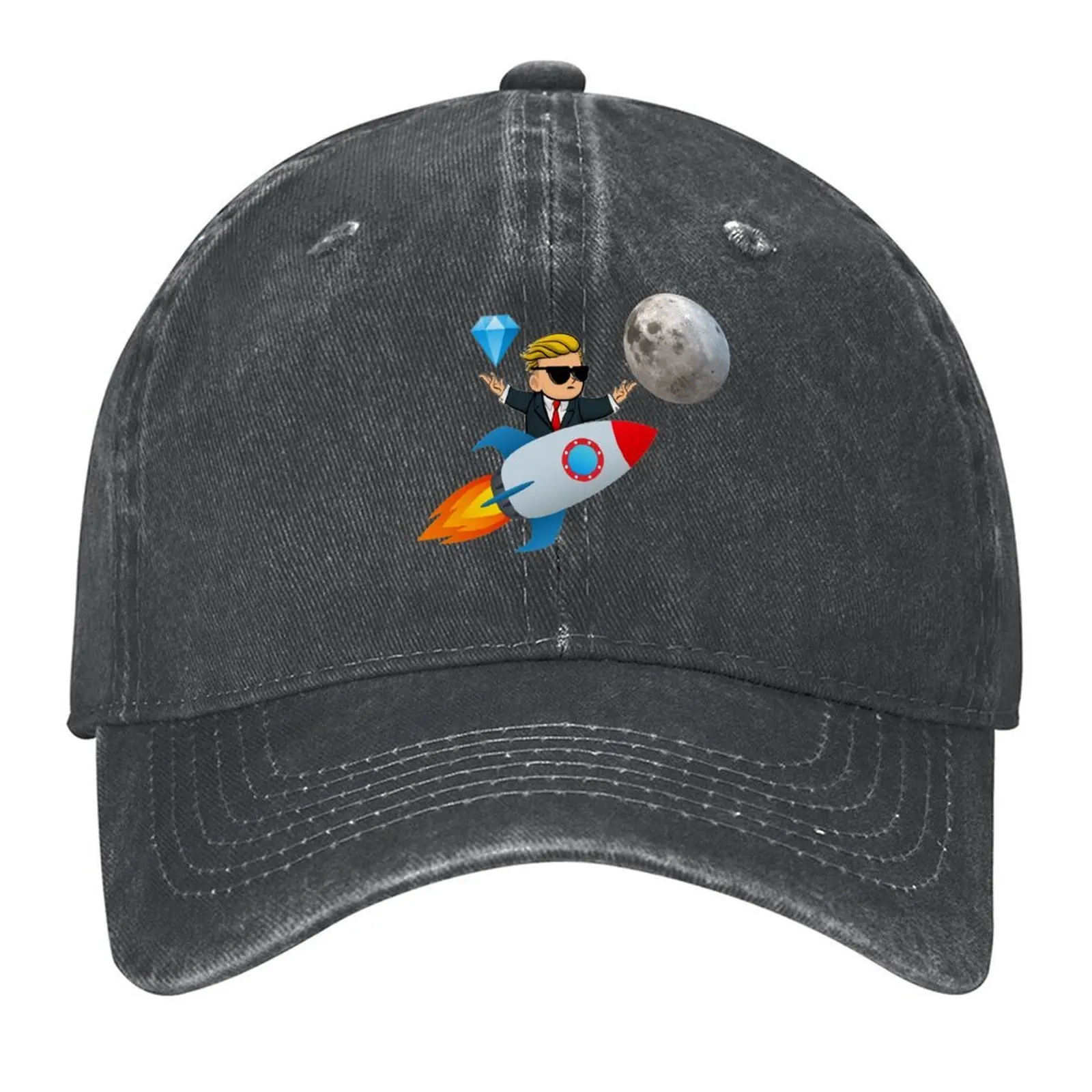 

To The Moon Wallstreetbets Baseball Cap Sun Cap Unique hats Luxury Man Hat hard hat Hats Man Women's