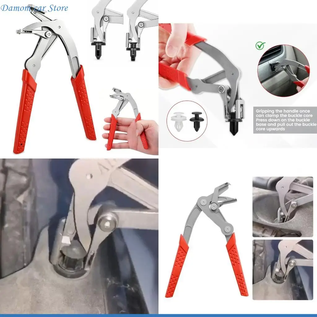 

A2UC Automotive Plastic Clip Removal Plier With Spring Loaded Design For Easy Car Trim And Fastener Car Clip Plier
