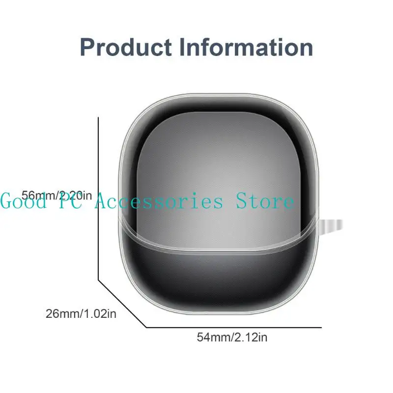 Kasing pelindung R53C untuk kuncup 5 earphone nirkabel case perumahan jernih