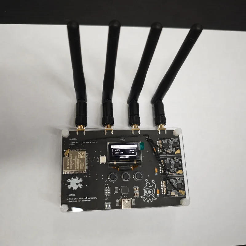 finished-rf-clown-v20-esp32-wireless-kit-3-nrf24l01-ble-bluetooth-with-oled