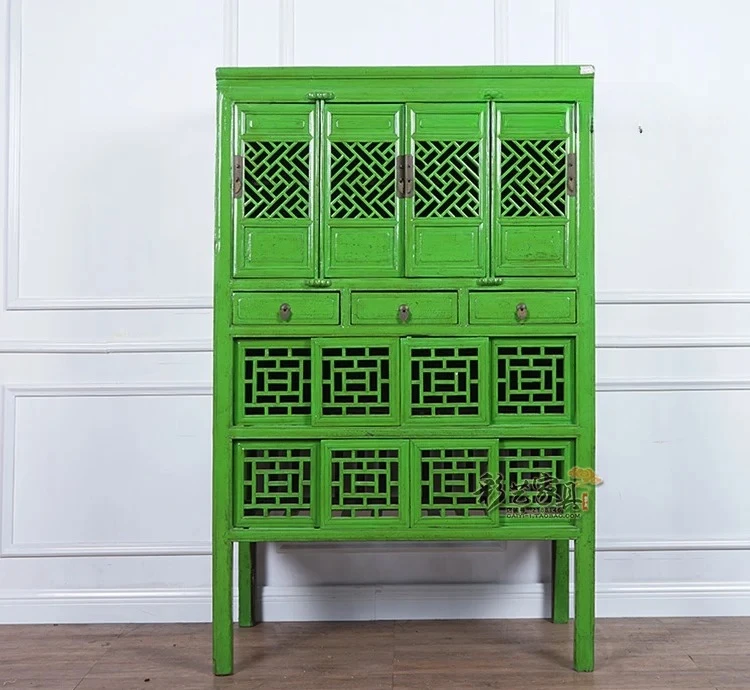 

Nordic Style Solid Wood Locker Household Minimalist Storage Cabinet