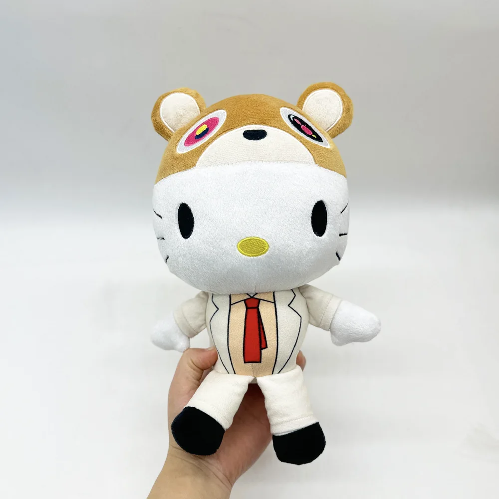 Hello Kitty als Kanye Teddybeer Pluche Pop Knuffels Knuffels Leuke Kinderen Jongens Meisjes Kerstcadeaus