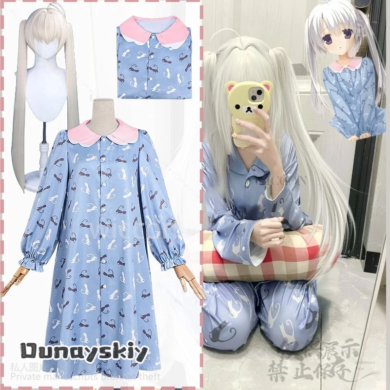 

Anime Galgame SABBAT OF THE WITCH Cosplay Ayachi Nene Costume Summer Japanese Cartoon Sleep Dress Home Sleepshirt 코스프레