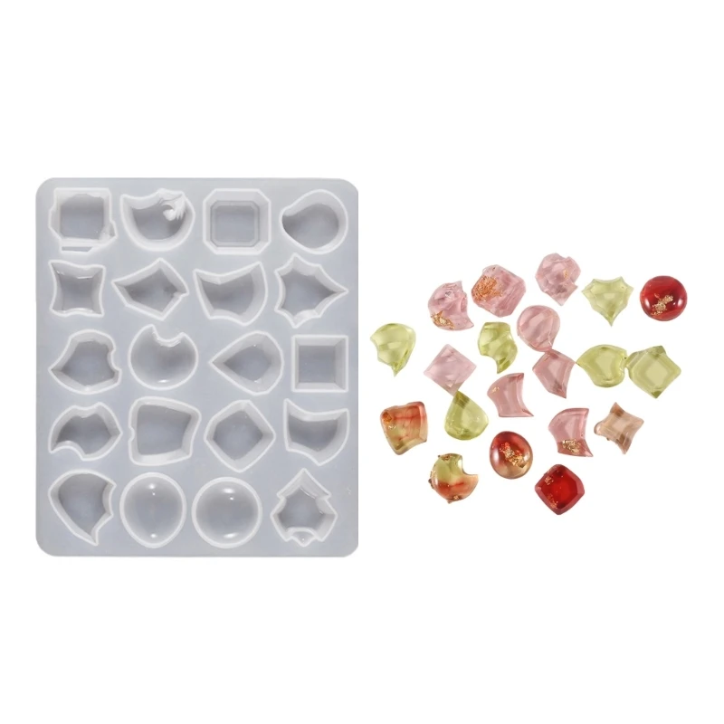 

Versatile Silicone Resin Jewelry Mold Versatile Silicone Charm Molding Tool for Delicate Resin Gemstones Pendants