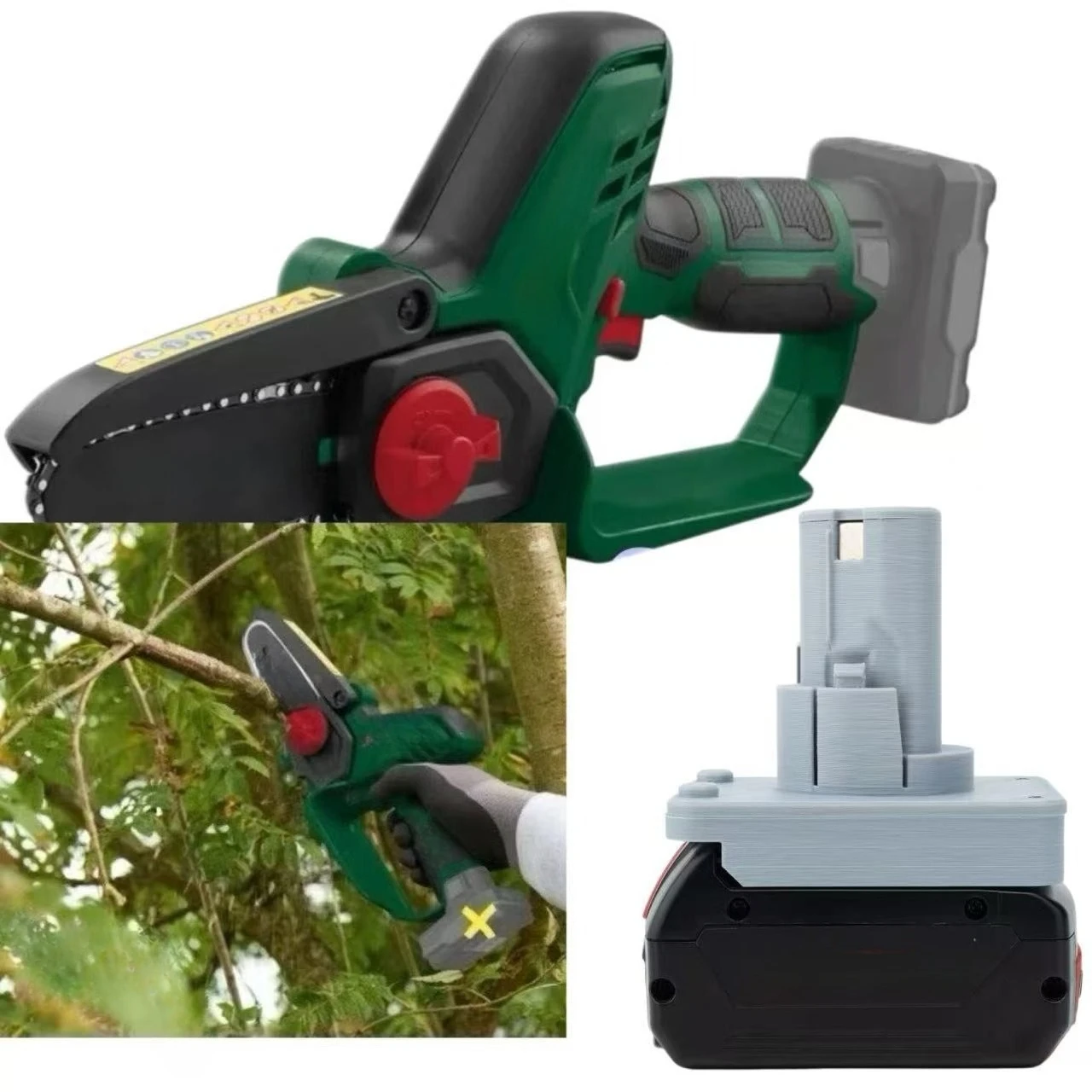 

for Dewalt/Makita /Milwaukee/ Bosch 18V Lithium Battery Adapter To Parkside x12v Tools(Not include tools and battery）