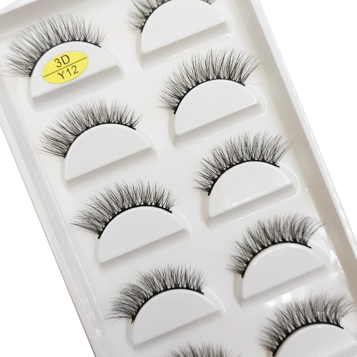 5 paires de Faux Cils 3d naturels en vison, courts et doux, en désordre, réutilisables, maquillage de scène, Maquiagem Cilios