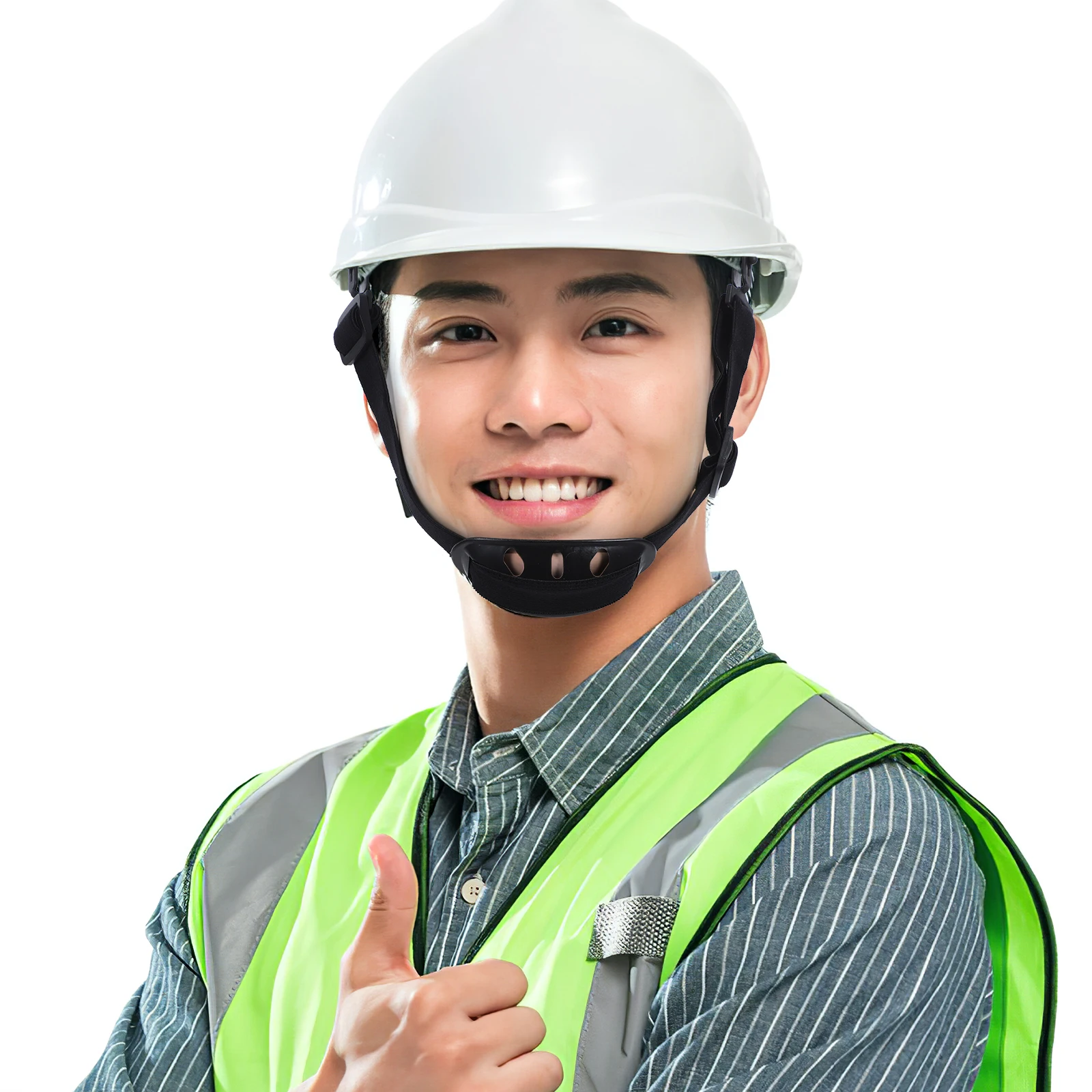 

6pcs Safety Straps Replacement Hard Hat Chin Belts Elastic Comfortable Accessories For Workers Construction Chin