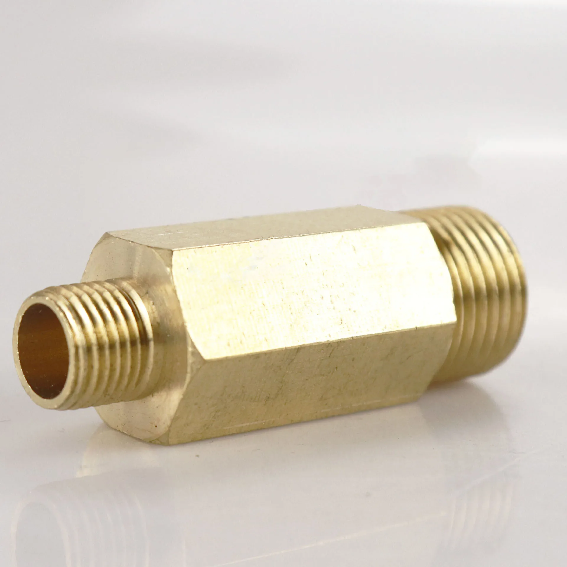 Copper External Direct Extension Pipe External Tooth threaded 1/8 1/4 3/8 1/2 3/4  Male to Male Thread Adapter