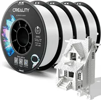 Official Creality CR-PETG 3D Printer Filament 1.75mm High Precision Strong High Temperature Resistant Odorless 4 Rolls/white 4kg