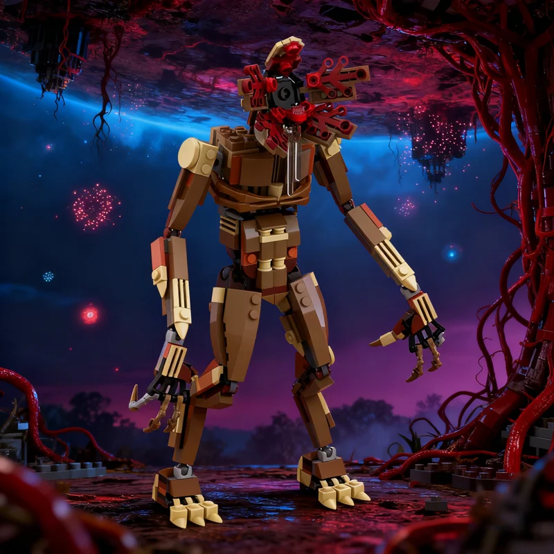 

MOC Demogorgon Monster Model Bricks Set Strangered Things Vecna Clock Eleven DIY Building Blocks Kid Toys Gift