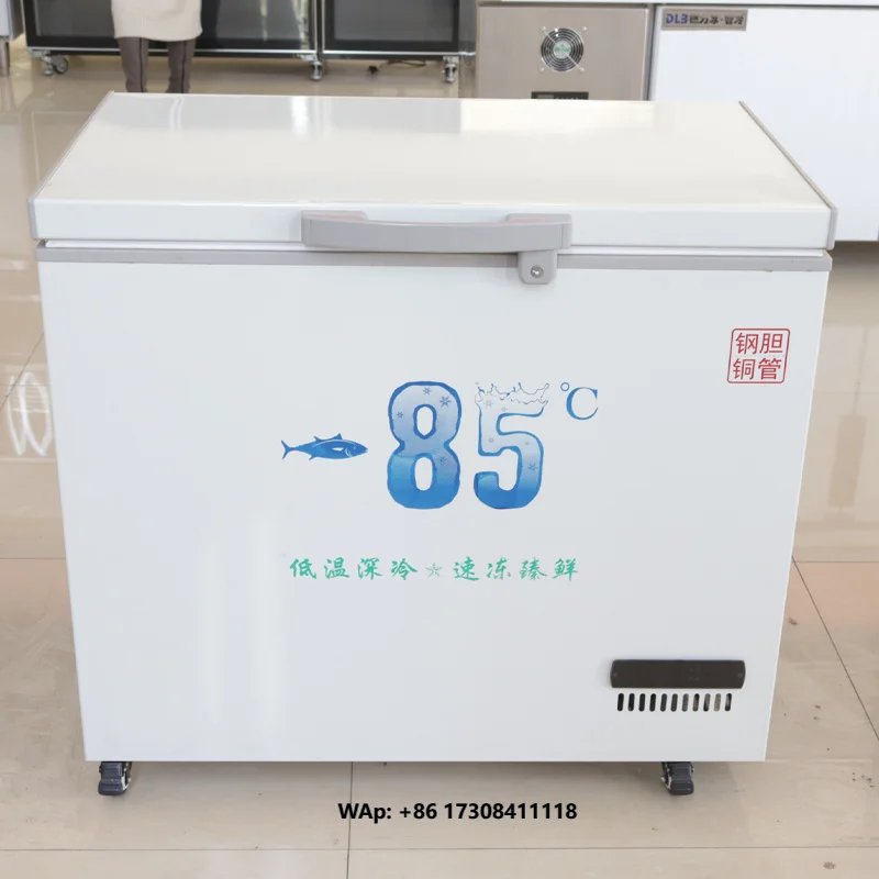 -85℃ New 718 Litre Single Door Commercial Chest Deep Freezer Home Deep Freezer With Basket Refrigerador
