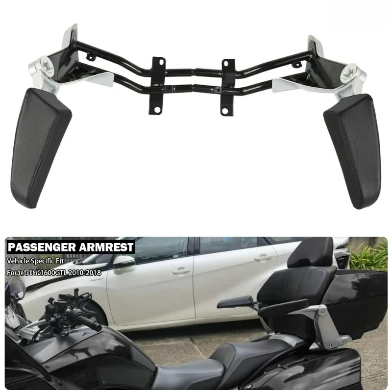 

High Quality FORBMW K1600GTL 2010-2018 Passenger Armrests Adjustable Black