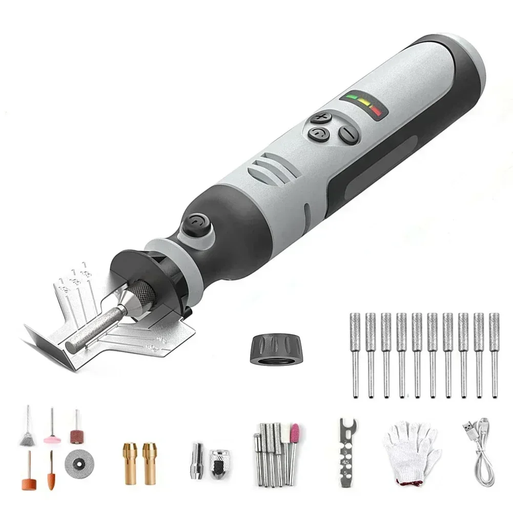 

Cordless Chainsaw Sharpener Electric Handheld High-speed Diamond Sharpening Head Electric Cordless Chainsaw Sharpener Tools