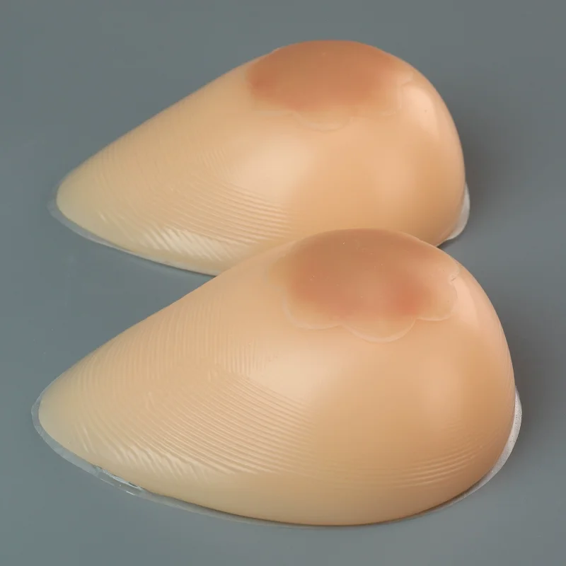 1 زوج = 2 قطعة الثدي وهمية واقعية ذاتية اللصق سيليكون شكل الثدي وهمية ل كروسدرسر الاصطناعية المتحولين جنسيا تأثيري