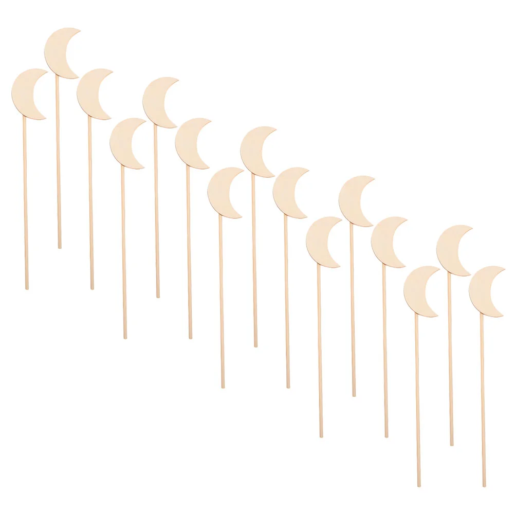 15 Pcs Craft Materials Fairy Sticks for Painting Blank Ornaments Wood Wooden